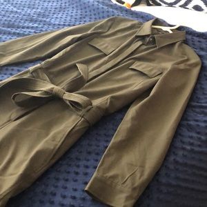 Banana Republic army green jumpsuit